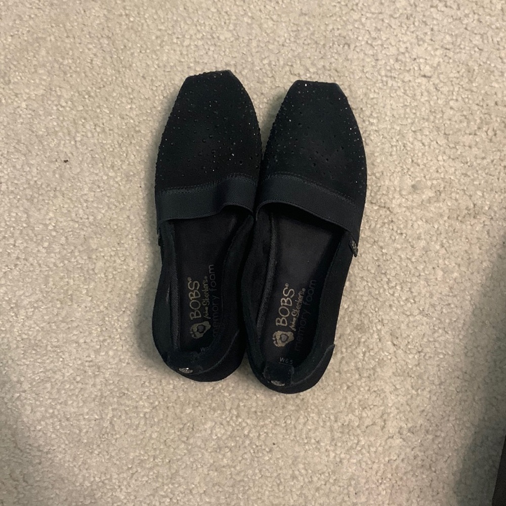 Slip on black shoes